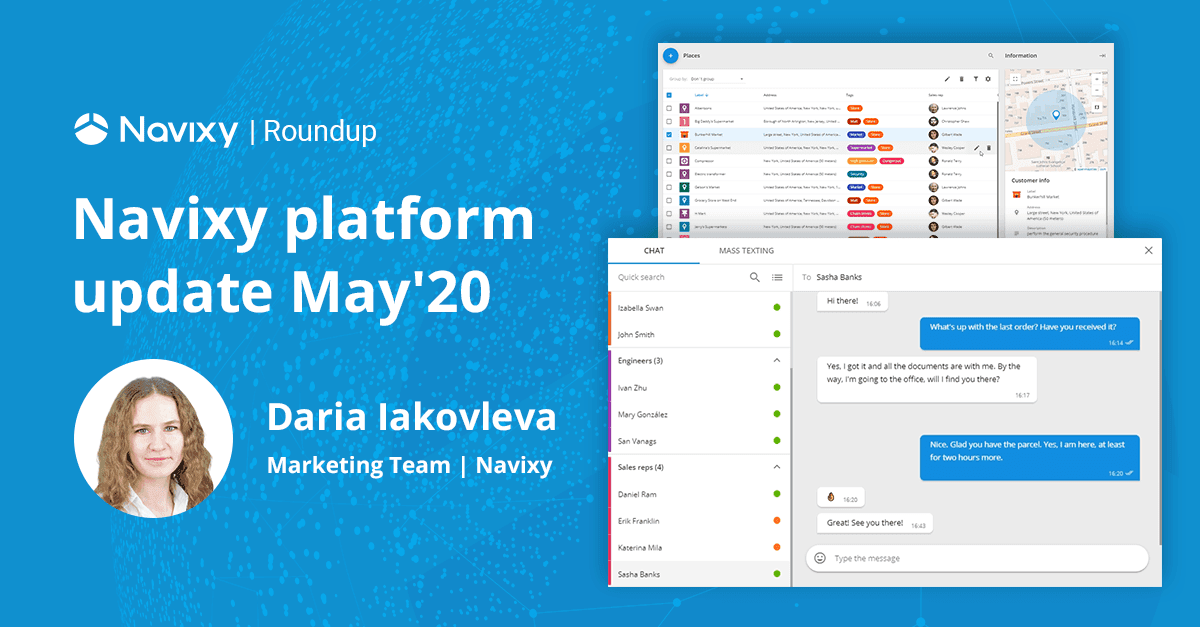 Navixy Platform Update, May 2020