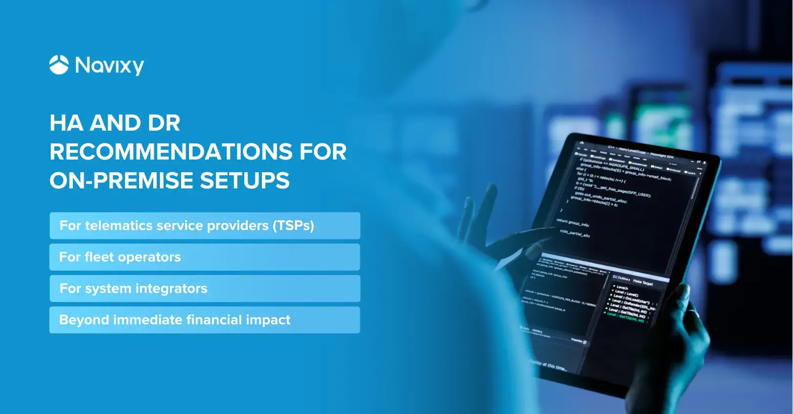 High availability and disaster recovery strategies for on-premise