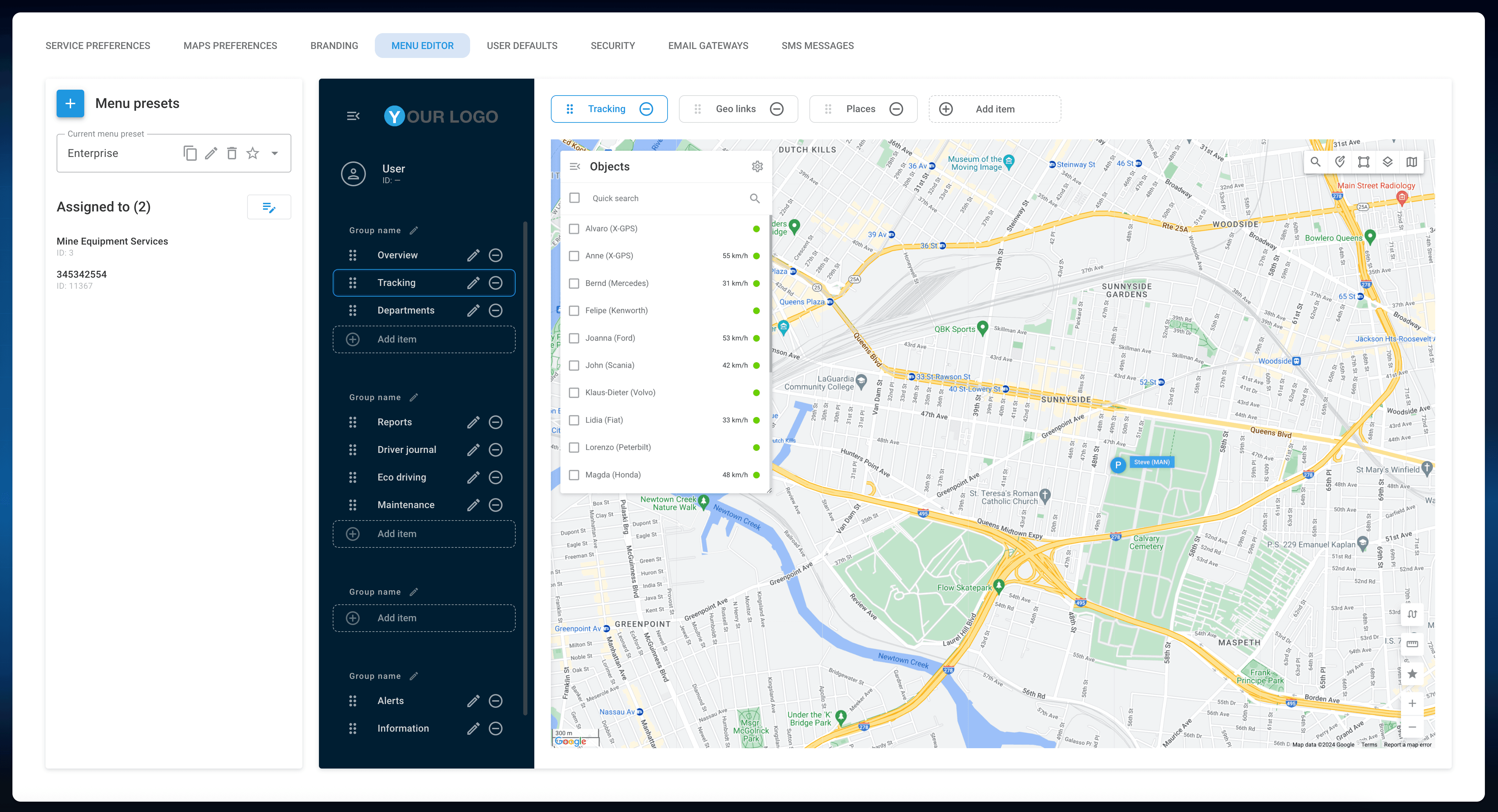 Telematics service personalization