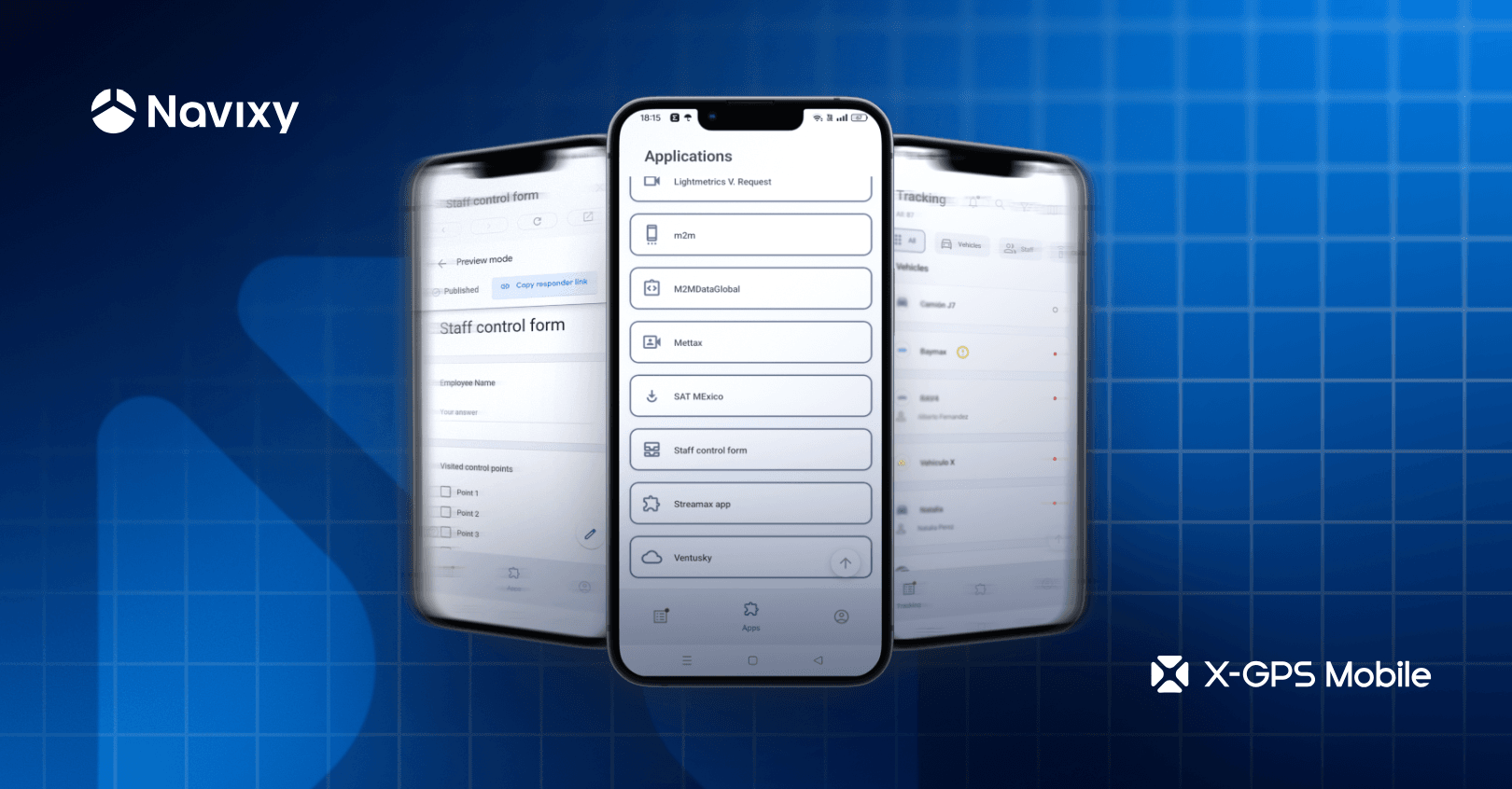 Agregue aplicaciones de terceros a X-GPS Mobile para operaciones de flotas y de campo