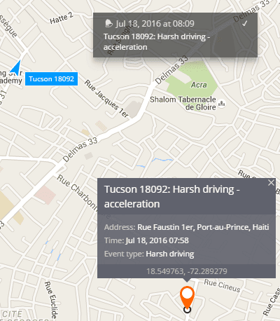 Harsh-driving feature
