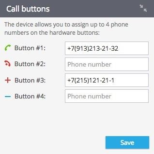 Teltonika GH4000 - Call buttons