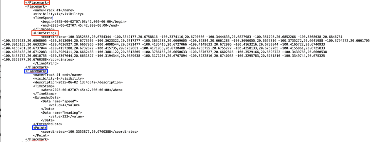 Un affichage texte contenant des chaînes alphanumériques et des références de couleurs comme 'CRIMSON' et 'ORANGE'.
