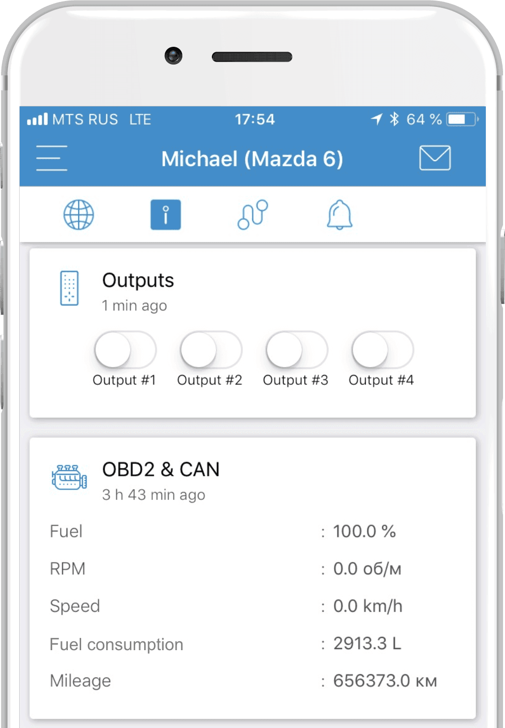 Browse more OBD2 and CAN data on smartphone