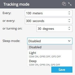 Tracking mode