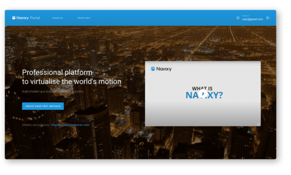 Navixy Portal home screen