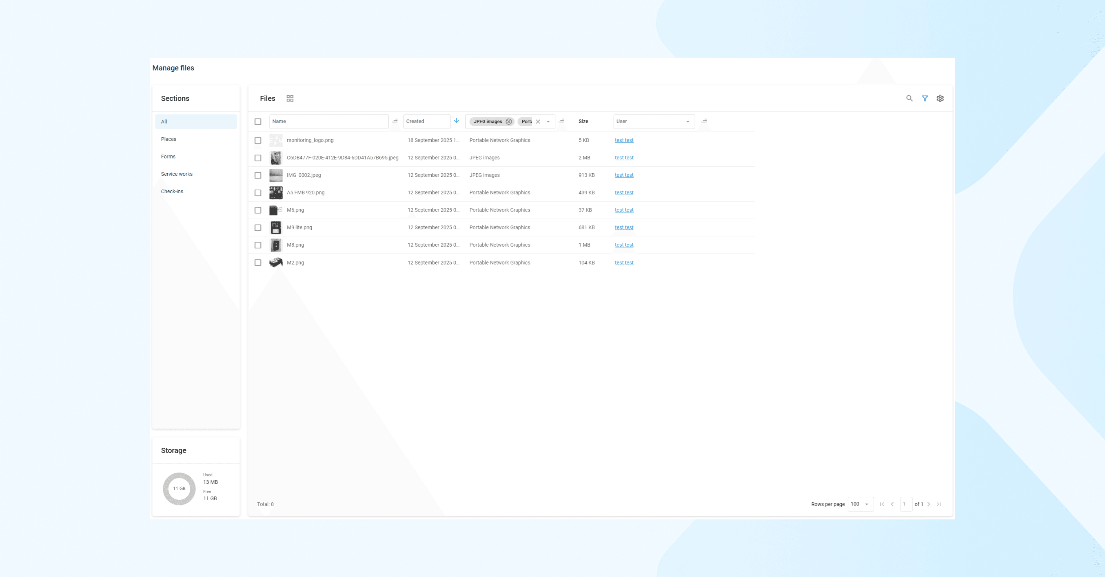 Navixy File Manager