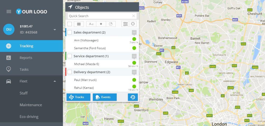 New menu: less clicks, better interaction and modern design